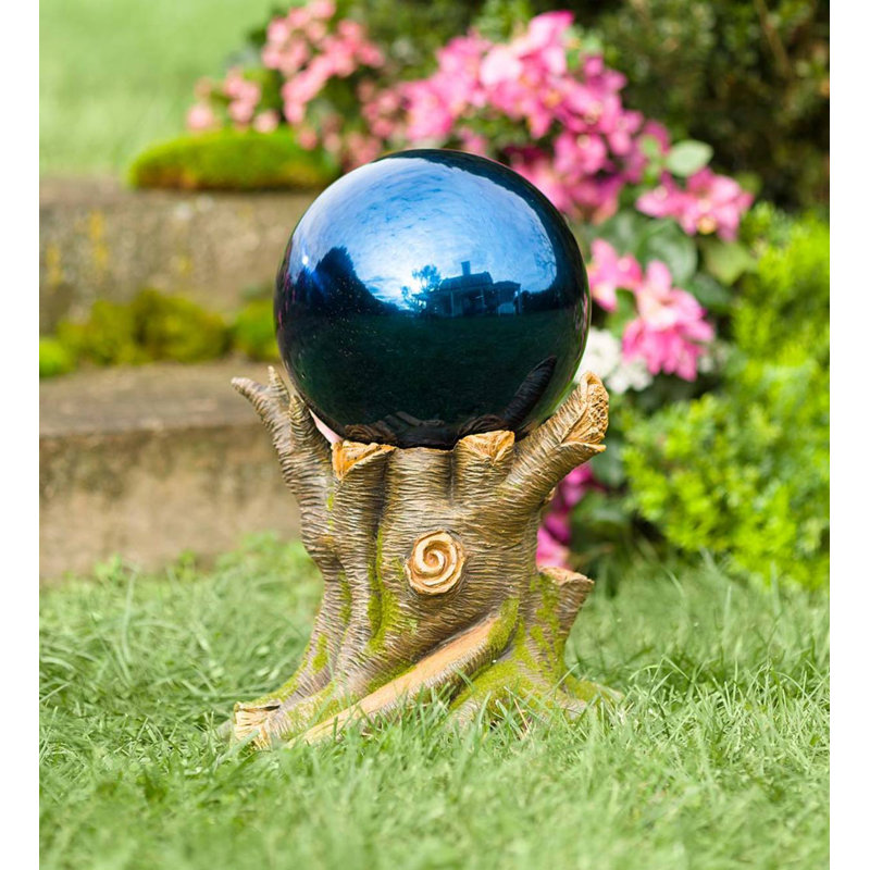 Plow & Hearth Tree Stump Ball Gazing Ball Stand Wayfair